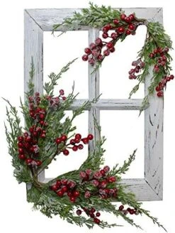 Northlight 32" Iced Mixed Pine Berries And Pine Cones Christmas Pillar Candle Holder -National Tree Company Sale Shop 514Xw1oljKL. AC