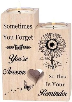 Double Sided Printing, Granddaughter Gifts Candle Holders, Granddaughter Gifts From Grandma, Birthday Christmas Graduation Gifts For Granddaughter -National Tree Company Sale Shop 515 WfcdoCL. AC