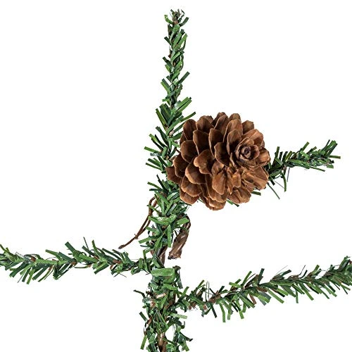 Vickerman 30" Caramel Pine Artificial Christmas Tree Unlit, Seasonal Indoor Home Decor With Decorative Burlap Base 4 Vickerman 30" Caramel Pine Artificial Christmas Tree Unlit, Seasonal Indoor Home Decor With Decorative Burlap Base - Image 2