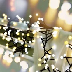 Quntis 400 LED 13FT Mini Globe String Lights Plug In, Christmas Cluster String Lights For Bedroom Wedding Valentine Party Indoor Outdoor Xmas Tree Decoration (8 Twinkle Mode, Connectable, Waterproof) -National Tree Company Sale Shop 515FV9OLt9L