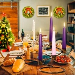 Rocinha Advent Candle Holder, Rustic Advent Wreath Candle Holder With Spiral Structure - Christmas Advent Wreath Ring Advent Centerpiece Decorations For Home Church -National Tree Company Sale Shop 515YWR4vA4L