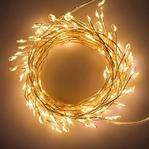 Twinkle Club 200LED 20FT Indoor String Lights Firecracker Lights, Waterproof, Plug In String Lights For Christmas Wedding Party Bedroom, Warm White 9 Twinkle Club 200LED 20FT Indoor String Lights Firecracker Lights, Waterproof, Plug In String Lights For Christmas Wedding Party Bedroom, Warm White - Image 7