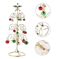 Iron Art Christmas Tree 2 Pcs Mini Decor Dinning Table Decor Office Desk Decorations Metal Ornament Display Tree Metal Baubles Christmas Tree Display Tree Stand Ornament Metal -National Tree Company Sale Shop 515kSTod2UL