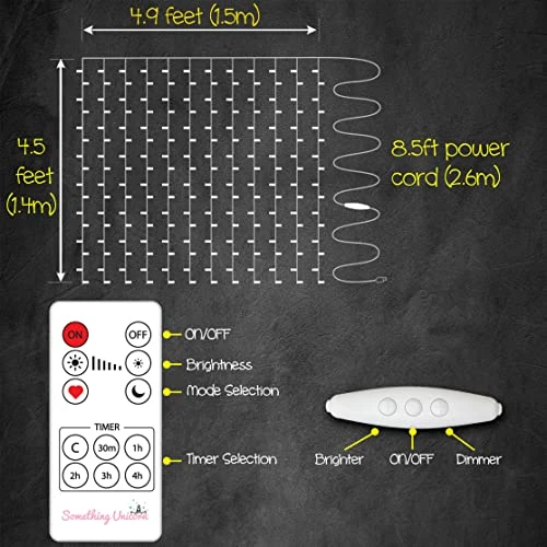 Something Unicorn - Purple Ombre LED String Curtain Lights With Remote For Teen Room, Girls Room, College Dorm, Nursery And Kids Room Décor. Perfect For Mermaid Decoration.(Premium Version) 8 Something Unicorn - Purple Ombre LED String Curtain Lights With Remote For Teen Room, Girls Room, College Dorm, Nursery And Kids Room Décor. Perfect For Mermaid Decoration.(Premium Version) - Image 6