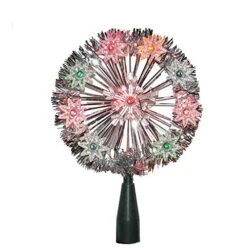 Kurt S. Adler Kurt Adler UL 10-Light Multi Snowflake Treetop, Multicolor