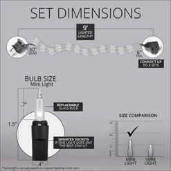 9' Red And Green Garland Lights On Green Wire – Garland Outdoor Lights Garland Christmas Outdoor Lights, Garland String Lights (9 Ft, 300 Lights, Red/Green Lights On Green Wire) -National Tree Company Sale Shop 516KHNerHRL