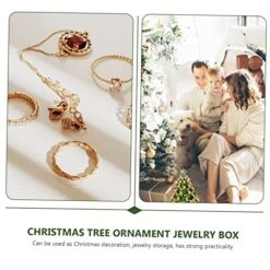 NOLITOY 4 Pcs Christmas Tree Jewelry Box Wedding Ring Holder Christmas Tree Ring Box Desktop Christmas Tree Plant Containers Pearl Trim Christmas Decor Xmas Tree Decor Home Storage Holder -National Tree Company Sale Shop 5170Z7T3SVL