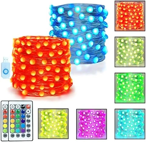 Homemory 4 Pack 20 Ft 60 LED Fairy Lights Battery Operated Christmas Lights With Remote Waterproof 8 Modes Firefly Twinkle String Lights For Party Bedroom Wedding Decorations 13 Homemory 4 Pack 20 Ft 60 LED Fairy Lights Battery Operated Christmas Lights With Remote Waterproof 8 Modes Firefly Twinkle String Lights For Party Bedroom Wedding Decorations - Image 11