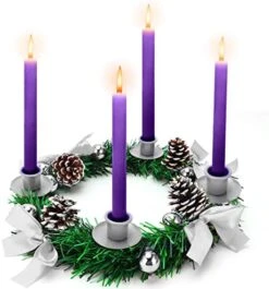 Christmas Decoration Centerpiece Advent Wreath With 4 Candles Holder, 16 Inch Candlestick Holder With Pine Cone, Ribbon, Berry, Perfect For Outdoor Wedding Party Indoor Xmas Table Decor Gift 15 Christmas Decoration Centerpiece Advent Wreath With 4 Candles Holder, 16 Inch Candlestick Holder With Pine Cone, Ribbon, Berry, Perfect For Outdoor Wedding Party Indoor Xmas Table Decor Gift -National Tree Company Sale Shop 51890q8dUrL. AC
