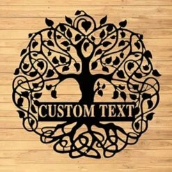 HIOKPLS Personalized Wall Decor Tree Metal Sign, Tree Metal Mural, Tree Sign, Tree Ornament, Tree Gift -National Tree Company Sale Shop 518ovaX0viL. AC 1