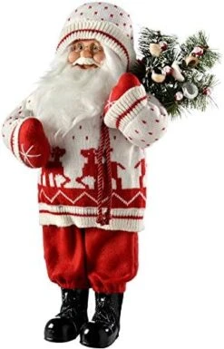 WeRChristmas Standing Santa With Knitted Outfit Christmas Decoration, 47 Cm - Red/White 13 WeRChristmas Standing Santa With Knitted Outfit Christmas Decoration, 47 Cm - Red/White -National Tree Company Sale Shop 518vvUow7SL. AC