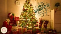 2023 Personalized White Door With Wreath Christmas Tree Ornament-First Home Family House Glitter Door Artisanal Customized Ornament-Free Personalization -National Tree Company Sale Shop 5199SDGMHFS