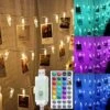 Solhice 20ft Photo Clips String Lights Color Changing 50 LEDs, RGB Hanging Pictures Wall Lights For Teen Girls Room Decor, Indoor Bedroom Lights With USB Powered And Remote, Gifts For Teenage Girls