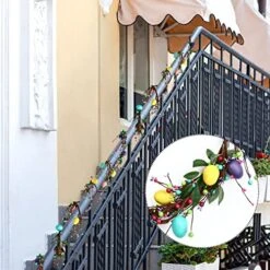 2 Pieces 6 Ft Artificial Easter Egg And Berry Garland Spring Vine Colored Easter Egg Garland For Artificial Easter Egg And Berry Garland With Leaves For Tree Fireplace Arch Home Table Decorations -National Tree Company Sale Shop 519qiXBu1HL