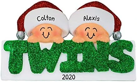 Personalized Babys First Christmas Ornament 2022 - My First Christmas Ornament 2022 - Alphabet Blocks Twin Babies First Christmas Ornament, 1st Christmas Baby Ornament 2022 - Free Customization 11 Personalized Babys First Christmas Ornament 2022 - My First Christmas Ornament 2022 - Alphabet Blocks Twin Babies First Christmas Ornament, 1st Christmas Baby Ornament 2022 - Free Customization - Image 9