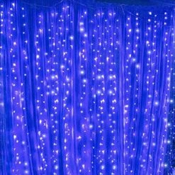 Twinkle Star 300 LED Window Curtain String Light Wedding Party Home Garden Bedroom Outdoor Indoor Wall Decorations, Warm White -National Tree Company Sale Shop 51A3cztMPdL. AC