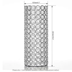 VINCIGANT Christmas Decorative Cylinder Flower Vases For Artificial Bouquet,Floor Standing Candle Holders,Wedding Home Dining Room Table Decorative Centerpieces -National Tree Company Sale Shop 51A5rglUB8L