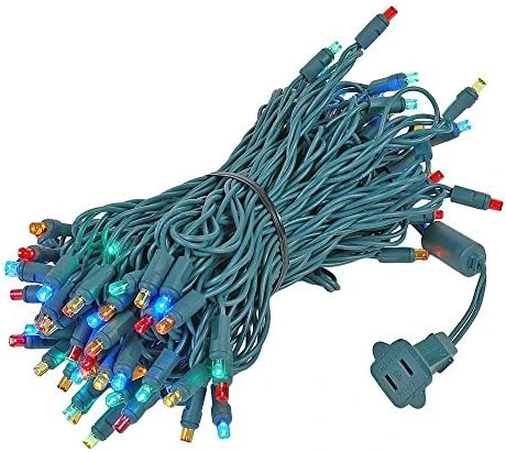 Novelty Lights 100 Light Red/White/Blue LED USA Mini Light Set, UL Listed Indoor/Outdoor, Green Wire, 50 Feet 10 Novelty Lights 100 Light Red/White/Blue LED USA Mini Light Set, UL Listed Indoor/Outdoor, Green Wire, 50 Feet - Image 8