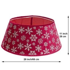New Traditions - Christmas Tree Collar (Velvet Tree Collar - Red/Snowflake) -National Tree Company Sale Shop 51ATB1c6QPL