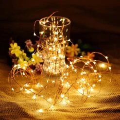 WERTIOO 24 Pack Fairy Lights Battery Operated, 6.5ft 20 LED String Lights Flexible Silver Wire Mini Fairy String Lights For Indoor Mason Jars Wedding Party Christmas Decor -National Tree Company Sale Shop 51AbaLE1neL