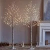 Fudios Lighted Birch Trees 6FT 96LED, Pre Lit White Tree Lights Plug In For Home Christmas Wedding Party Decoration Inside Outside Use 2sets -National Tree Company Sale Shop 51AwEmPAzoL