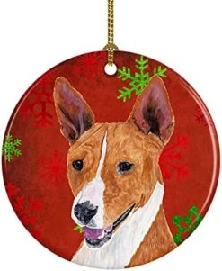 Caroline's Treasures Min Pin Red And Green Snowflakes Holiday Christmas Ceramic Ornament Christmas Tree Hanging Decorations For Home Christmas Holiday, Party, Gift, 3 In, Multicolor -National Tree Company Sale Shop 51B0Wu69dNL. AC