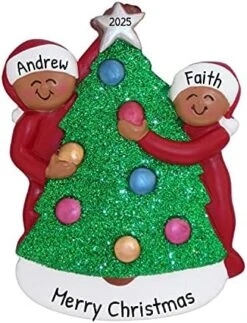 Personalized Family Ornament 2022 - Family Of 6 Christmas Ornament 2022 - Black Family Decorating Christmas Tree Ornament Family Of 6 Christmas Tree Decor 2022 - Free Customization -National Tree Company Sale Shop 51BRQzNObUL. AC