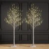 2 Pack 8FT Lighted Birch Tree 132 LED Artificial Tree For Decoration Inside And Outside, Home Patio Wedding Festival Christmas Decor, Warm White 2 2 Pack 8FT Lighted Birch Tree 132 LED Artificial Tree For Decoration Inside And Outside, Home Patio Wedding Festival Christmas Decor, Warm White -National Tree Company Sale Shop 51BrlceD6dL