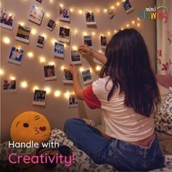 Mind-Glowing Photo Clip String Lights - Hanging Pictures Fairy Lights For Bedroom, Gifts For Teenage Girls 10-14 Year Old, Cute Room Decor For Teen Girls - Teen Girls Trendy Stuff (50 LED, 16.4 Ft) -National Tree Company Sale Shop 51Cc1AoeEfL