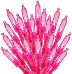 Pink Mini Christmas Lights - 39 Feet 100 LED Fairy String Lights With 8 Lighting Modes Waterproof Connectable For Indoor Outdoor Xmas Tree Garland Wreath Holiday Valentine's Day Decoration -National Tree Company Sale Shop 51Clw11nCYL. AC