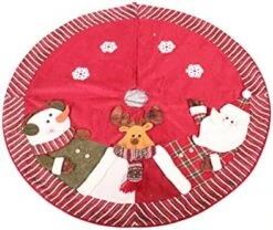 Event Planner Organizer Bag Tree Decoration 120cm Snowman Deer Santa Knitted Christmas Tree Skirt Christmas Decorations Event Wristbands (Red, One Size) -National Tree Company Sale Shop 51CmUSAQAgL. AC