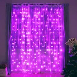 Fiee Fairy Curtain Lights,304 LED 9.8ftX9.8ft 30V 8Modes Safety Window Lights With Memory For Home Wedding Christmas Party Family Patio Lawn Garden Bedroom Outdoor Indoor Wall Decorations(Cool White) -National Tree Company Sale Shop 51CxLKYCftL. AC