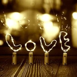 AOTHOD 28 Pack Wine Bottle Lights With Cork – Cork Lights For Wine Bottles 7 Ft Silver Wire Mini Cork Fairy Lights Battery Operated, Tiny Wine Cork Lights For DIY,Party, Wedding,Decor (Warm White) -National Tree Company Sale Shop 51DiSqXVXPL