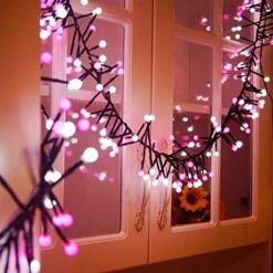 Quntis 400 LED 13FT Mini Globe String Lights Plug In, Christmas Cluster String Lights For Bedroom Wedding Valentine Party Indoor Outdoor Xmas Tree Decoration (8 Twinkle Mode, Connectable, Waterproof) -National Tree Company Sale Shop 51Dig 7FMXL. AC