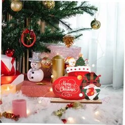 Abaodam 4 Pcs Christmas Wooden Ornaments Wooden Dolls Wood Dining Table Black Dining Room Table Xmas Table Decorations Xmas Tabletop Decoration Xmas Gnome Statue Xmas Gnome Decor Cute Baby -National Tree Company Sale Shop 51EKd2lWPbL