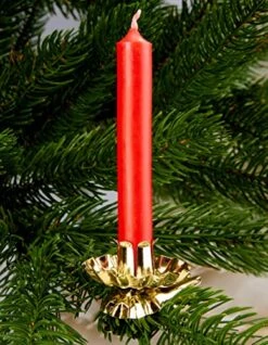 BRUBAKER 20 Pack Tree Candle Holders For Christmas Tree - Gold - Traditional Vintage Candle Holders With Clip -National Tree Company Sale Shop 51EYo98kdsL
