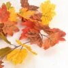 HomEdge Artificial Maple Leaves Garland, 2 Packs 5.8 Ft Fall Hanging Vine Garland For Thanksgiving Christmas Decor-Orange+Green+Red+Brown+Yellow