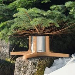 Tree Nest Christmas Tree Stand Base For 10ft Real Tree Sliver Christmas Tree Holder Stable For Xmas Decoration Rustic (Silver,Large) -National Tree Company Sale Shop 51G 455oz4L. AC