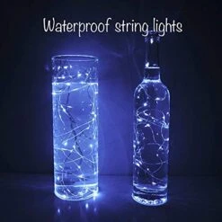 SunKite 8 Colors LED Fairy String Lights Battery Operated 16 Pack 20 LED 6.6 Ft Silver Copper Wire Firefly Starry Moon Lights Waterproof For DIY Bottle Jars Wedding Gifts Christmas Party Decor -National Tree Company Sale Shop 51G76kdlEeL