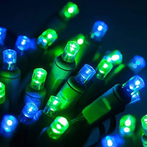 70 5mm Green And Blue LED Christmas Mini Light Set, 24' Blue LED Christmas Lights Green Christmas Lights LED Holiday Lights Outdoor Christmas String Lights 14 70 5mm Green And Blue LED Christmas Mini Light Set, 24' Blue LED Christmas Lights Green Christmas Lights LED Holiday Lights Outdoor Christmas String Lights - Image 12