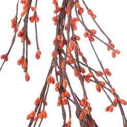 J'FLORU Fall Garland,5FT Fall Pip Berry Garland Artificial Autumn Garland For Fall Home Decor(Orange) -National Tree Company Sale Shop 51GMKenl4KL