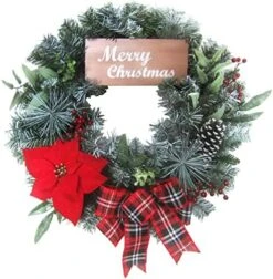 Fraser Hill Farm 42" Christmas Holiday 5 Candle Holder Centerpiece With Pine, Red Berries And Gold Leaf Accents, FF042CHTT003-0GR -National Tree Company Sale Shop 51GcBrYGqiL. AC