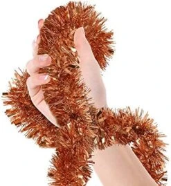 Christmas Tree Bright Green Tinsel Garland Metallic Streamers Celebrate A Holiday Mardi Gras Party Decorations Indoor And Outdoor Disco Party Supplies -National Tree Company Sale Shop 51GplFWf0oL. AC