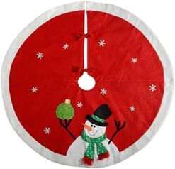 WeRChristmas Reindeer Christmas Tree Skirt Decoration, 120 Cm -Red -National Tree Company Sale Shop 51I9ClP5A3L. AC