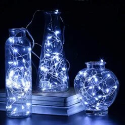 24 Pack Fairy Lights Battery Operated 6.6ft 20 Led Mini String Lights Silver Wire Starry Lights For DIY Wedding Party Festival Halloween Christmas (Cool White) -National Tree Company Sale Shop 51IzC6dLtaL