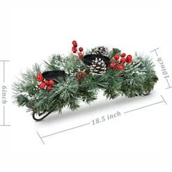Woofty 18.5 Inch Christmas Candle Holder Centerpiece, Pine Cones And Red Berry Table Centerpiece With 3 Candle Holders Table Accent Centerpiece For Festival Home Decoration 11 Woofty 18.5 Inch Christmas Candle Holder Centerpiece, Pine Cones And Red Berry Table Centerpiece With 3 Candle Holders Table Accent Centerpiece For Festival Home Decoration -National Tree Company Sale Shop 51IzdYkZCBL