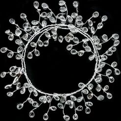 Jishi 20 FT Ice Wire Clear Garland, Christmas Diamond Ice Ornament Garland Christmas Tree Decorations, Acrylic Plastic Crystal Diamond Jewel Bead String Branch Garland Strands For DIY Wreath Crafts -National Tree Company Sale Shop 51Jq1aUemKL. AC