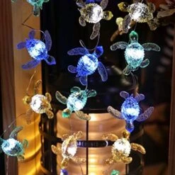 Beach Ocean Themed String Of Sea Turtle Fairy Lights Decor 10ft 30 Tortoises USB Or Battery Operated With Remote Control For Turtle Lover Bedroom Summer Nautical Tree Decoration -National Tree Company Sale Shop 51JyfdfRRtL. AC