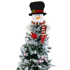 Christmas Tree Topper Snowman Top Hugger For Xmas Tree Holiday Decorations Winter Wonderland Decoration New Year Decorations Ornament With Hat Shawl And Poseable Arms -National Tree Company Sale Shop 51JzzKt0UWL