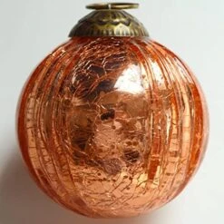 Set Of 4 Silver Mercury Glass Ornaments (3.15" Elegant Etched Ball) Perfect For Christmas Tree, Hanging Holiday Decoration, Gifts & Home Decor -National Tree Company Sale Shop 51KIe7WS3kL. AC